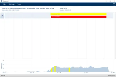 VQanalyzer UI home screen